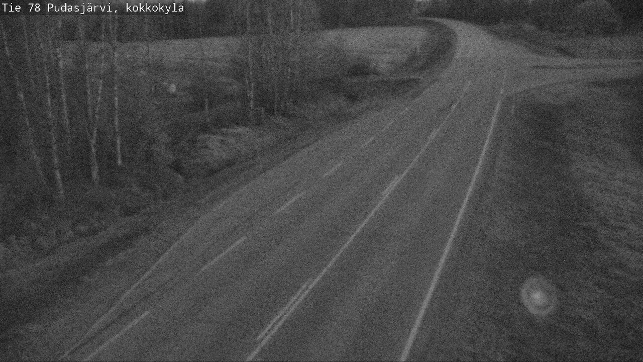 Weather Camera Image Road 78 Pudasjärvi, Kokkokylä, Pudasjärvi, Pohjois-Pohjanmaa