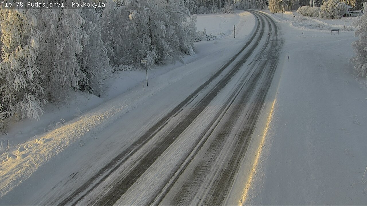 Weather Camera Image Road 78 Pudasjärvi, Kokkokylä, Pudasjärvi, Pohjois-Pohjanmaa