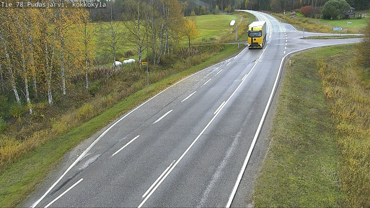 Weather Camera Image Road 78 Pudasjärvi, Kokkokylä, Pudasjärvi, Pohjois-Pohjanmaa