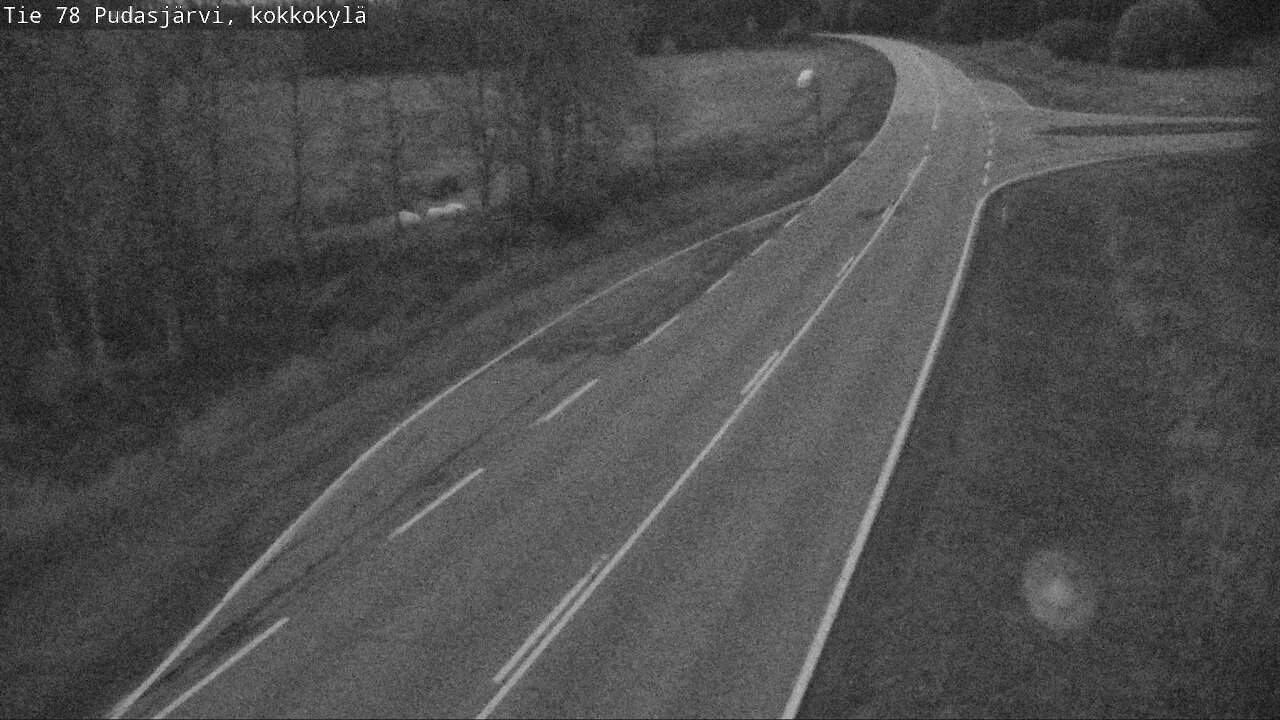 Weather Camera Image Road 78 Pudasjärvi, Kokkokylä, Pudasjärvi, Pohjois-Pohjanmaa