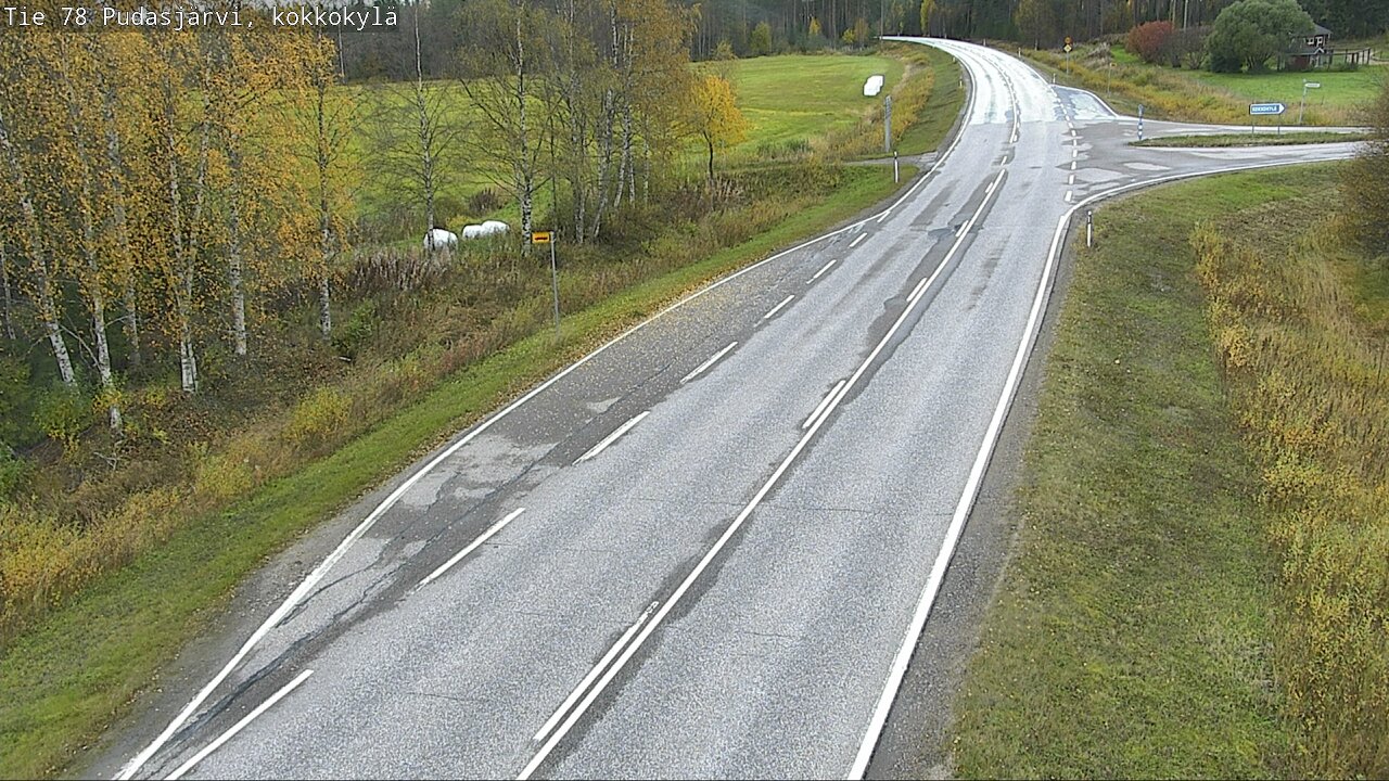 Weather Camera Image Road 78 Pudasjärvi, Kokkokylä, Pudasjärvi, Pohjois-Pohjanmaa