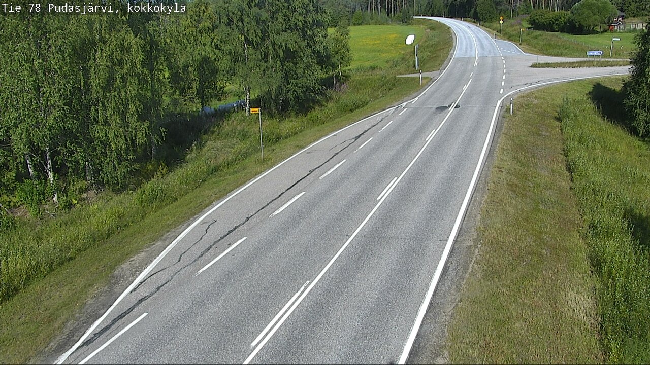 Kelikamerat Kuva Tie 78 Pudasjärvi, Kokkokylä, Pudasjärvi, Pohjois-Pohjanmaa