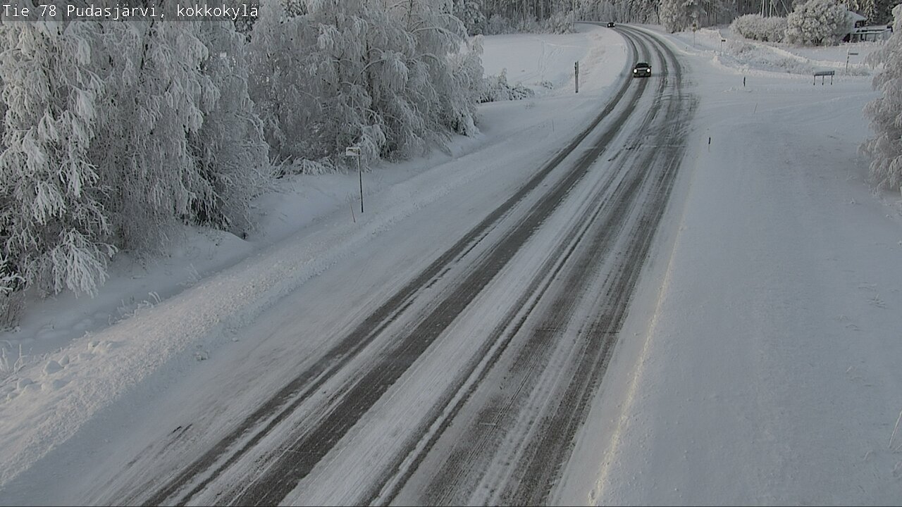 Weather Camera Image Road 78 Pudasjärvi, Kokkokylä, Pudasjärvi, Pohjois-Pohjanmaa