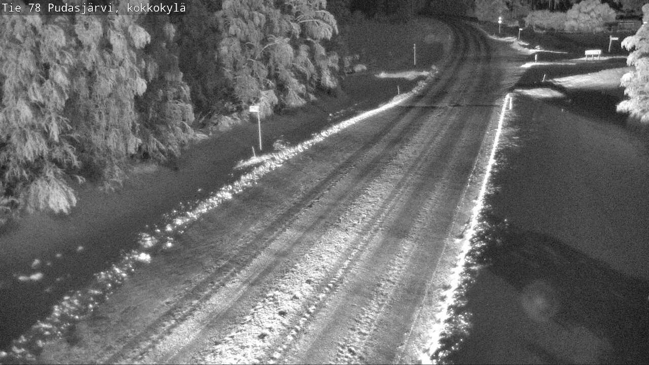 Weather Camera Image Road 78 Pudasjärvi, Kokkokylä, Pudasjärvi, Pohjois-Pohjanmaa