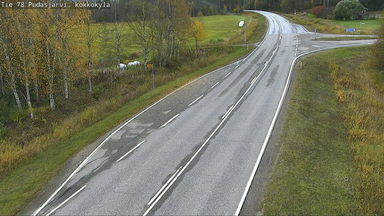 Weather Camera Image Road 78 Pudasjärvi, Kokkokylä, Pudasjärvi, Pohjois-Pohjanmaa