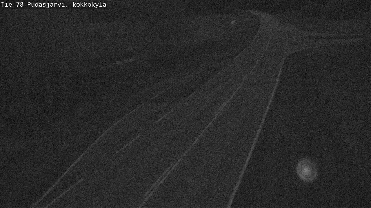 Weather Camera Image Road 78 Pudasjärvi, Kokkokylä, Pudasjärvi, Pohjois-Pohjanmaa
