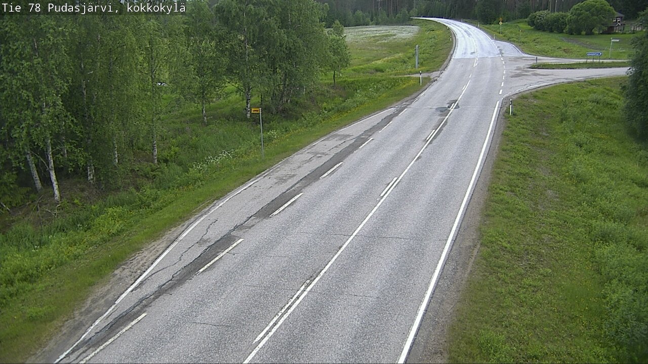 Kelikamerat Kuva Tie 78 Pudasjärvi, Kokkokylä, Pudasjärvi, Pohjois-Pohjanmaa