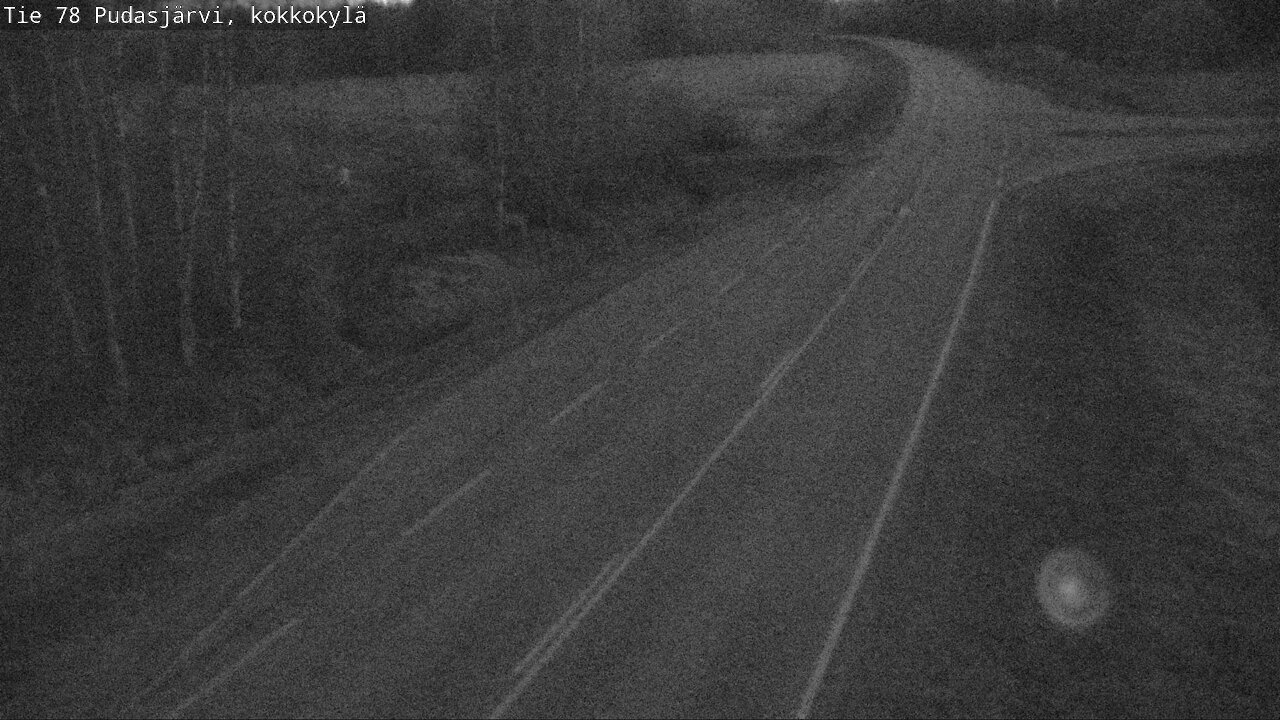 Weather Camera Image Road 78 Pudasjärvi, Kokkokylä, Pudasjärvi, Pohjois-Pohjanmaa