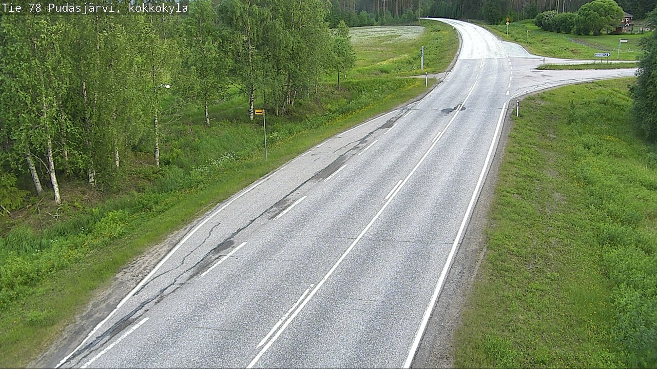 Kelikamerat Kuva Tie 78 Pudasjärvi, Kokkokylä, Pudasjärvi, Pohjois-Pohjanmaa