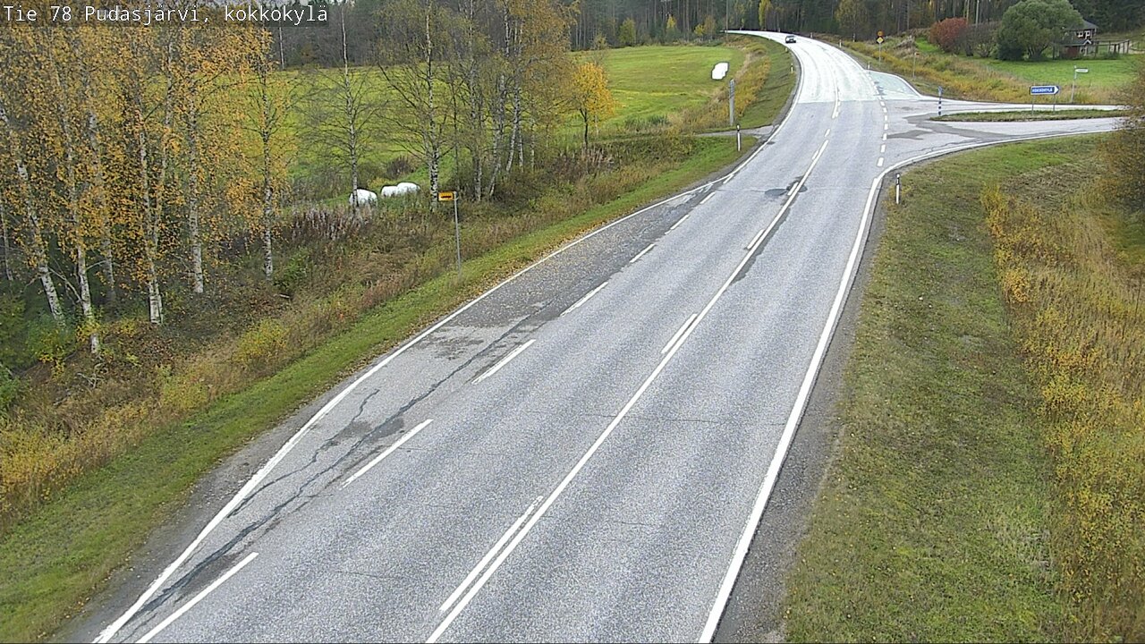 Weather Camera Image Road 78 Pudasjärvi, Kokkokylä, Pudasjärvi, Pohjois-Pohjanmaa