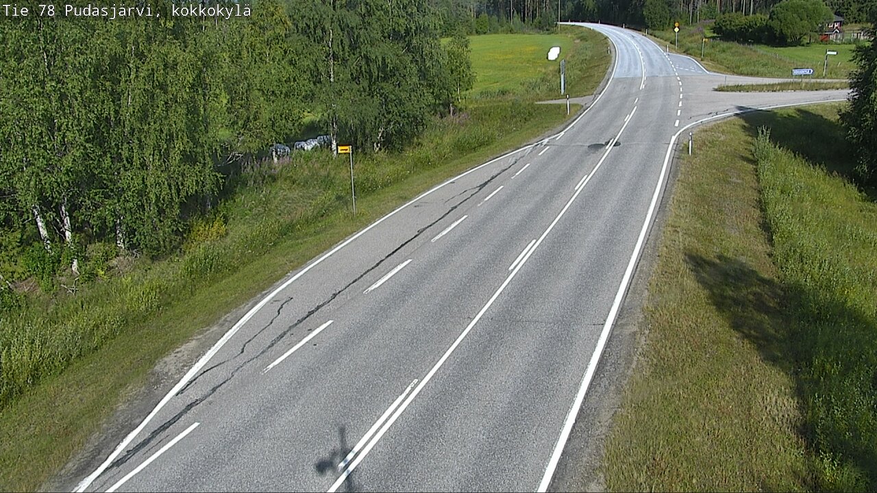 Weather Camera Image Road 78 Pudasjärvi, Kokkokylä, Pudasjärvi, Pohjois-Pohjanmaa