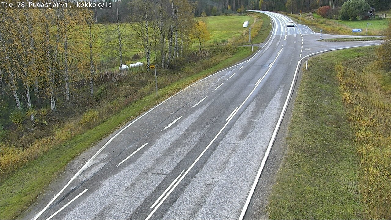Weather Camera Image Road 78 Pudasjärvi, Kokkokylä, Pudasjärvi, Pohjois-Pohjanmaa