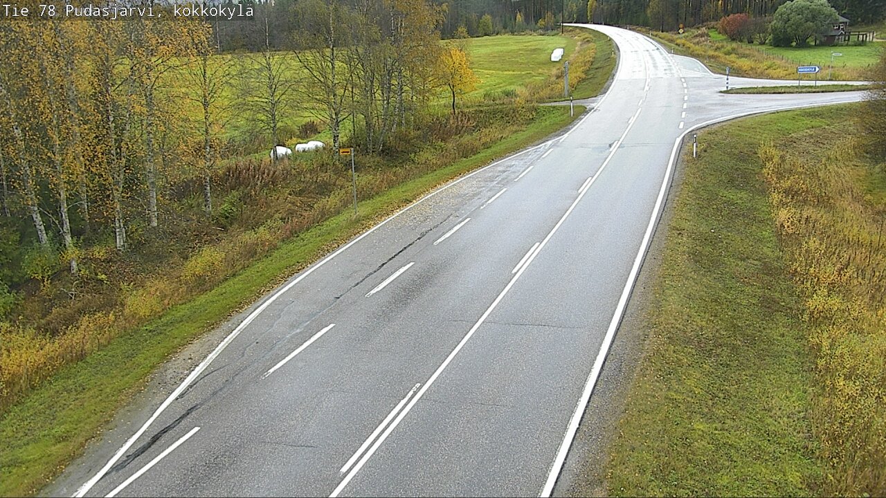 Weather Camera Image Road 78 Pudasjärvi, Kokkokylä, Pudasjärvi, Pohjois-Pohjanmaa