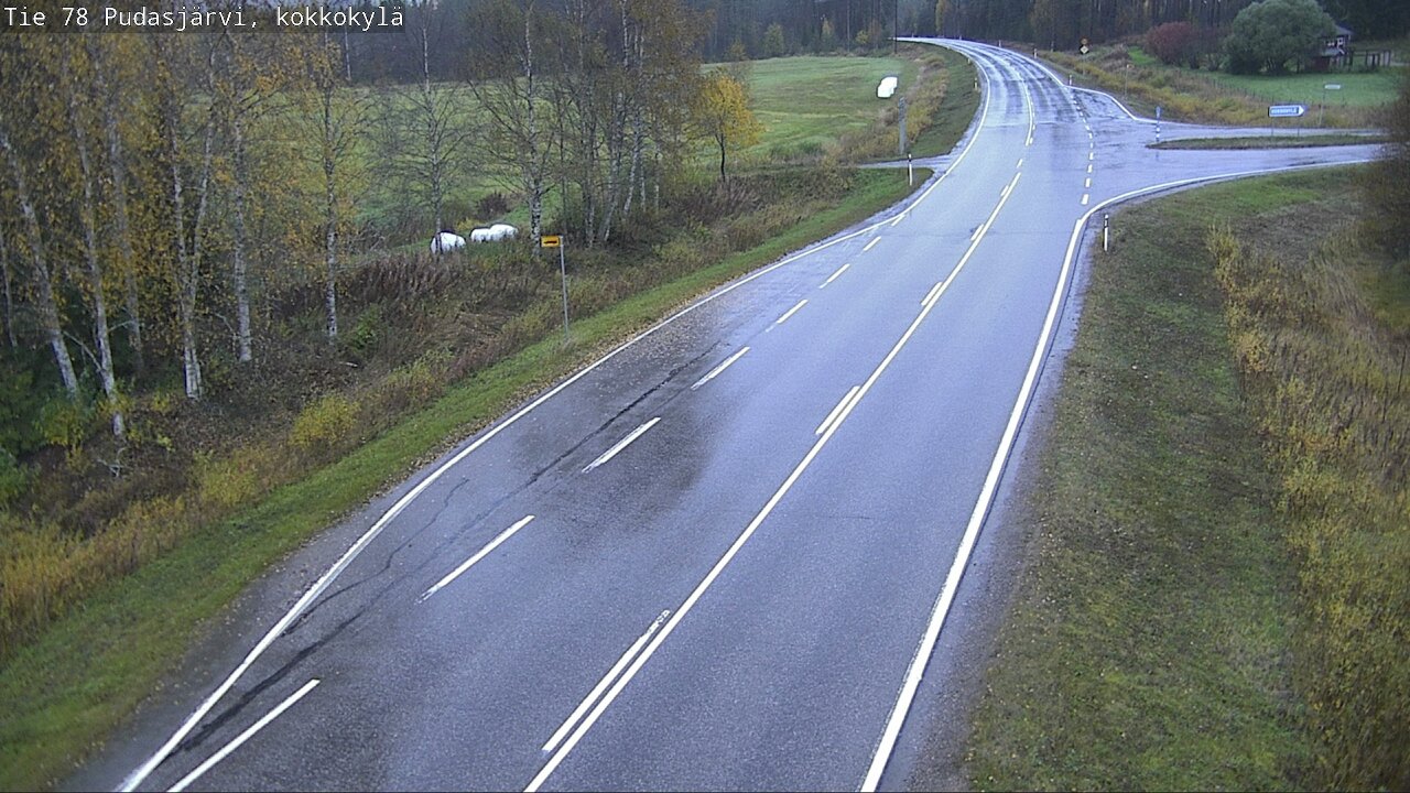 Weather Camera Image Road 78 Pudasjärvi, Kokkokylä, Pudasjärvi, Pohjois-Pohjanmaa