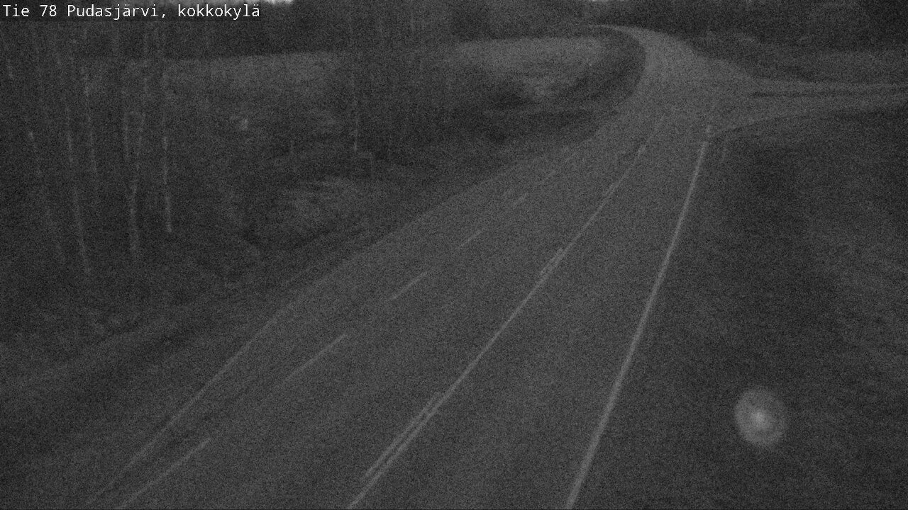 Weather Camera Image Road 78 Pudasjärvi, Kokkokylä, Pudasjärvi, Pohjois-Pohjanmaa