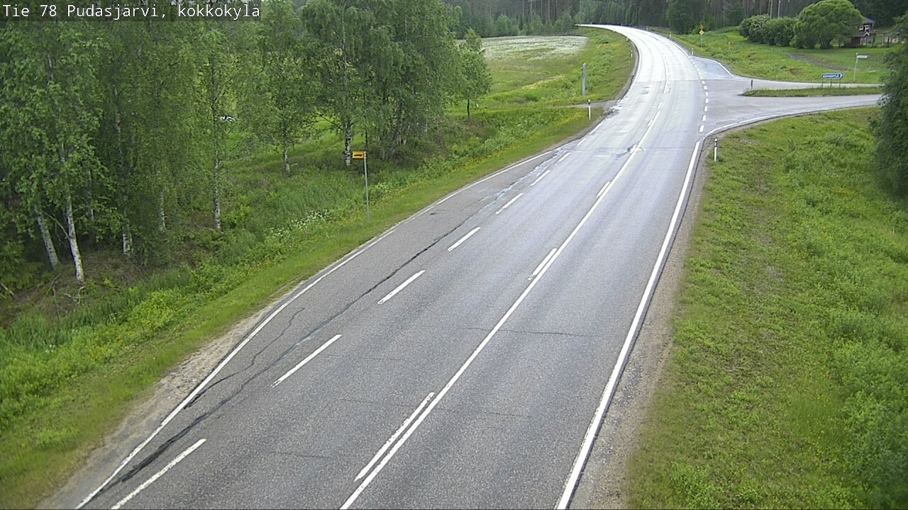Kelikamerat Kuva Tie 78 Pudasjärvi, Kokkokylä, Pudasjärvi, Pohjois-Pohjanmaa