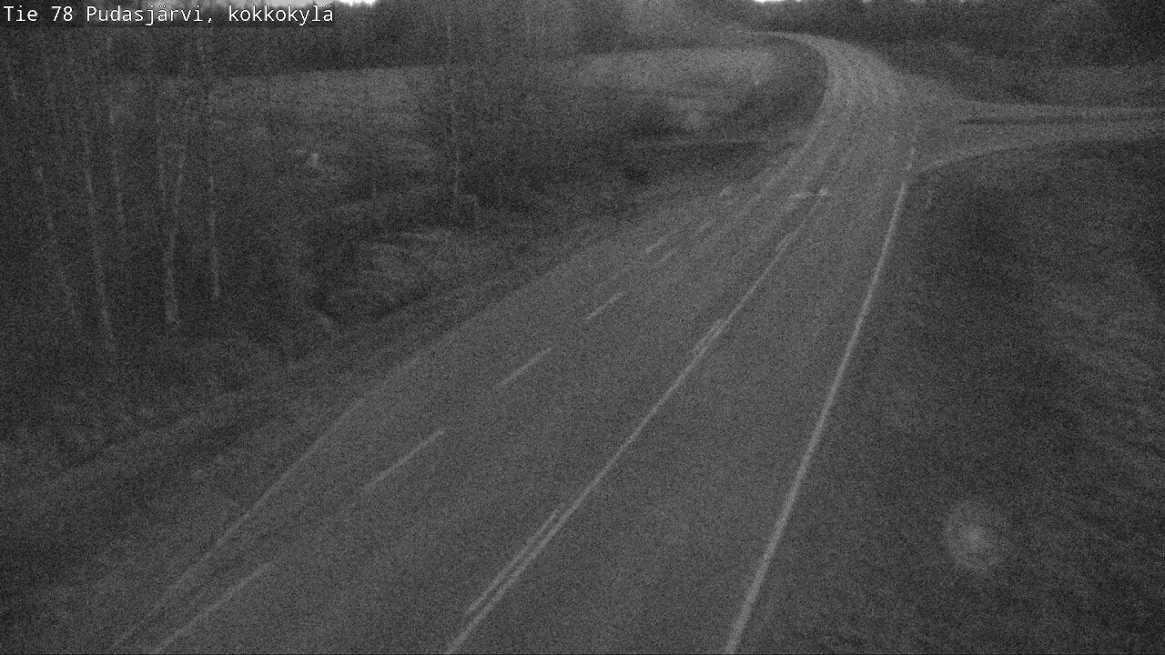 Weather Camera Image Road 78 Pudasjärvi, Kokkokylä, Pudasjärvi, Pohjois-Pohjanmaa