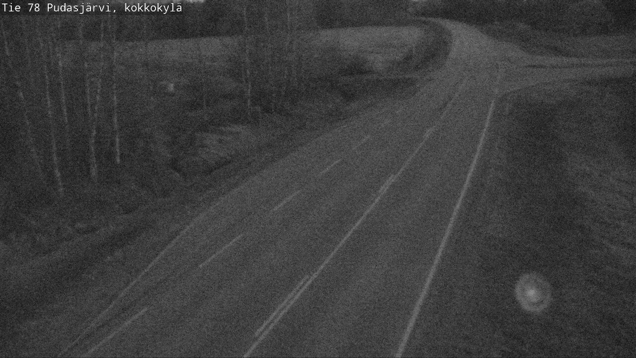Weather Camera Image Road 78 Pudasjärvi, Kokkokylä, Pudasjärvi, Pohjois-Pohjanmaa