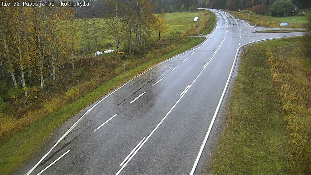 Weather Camera Image Road 78 Pudasjärvi, Kokkokylä, Pudasjärvi, Pohjois-Pohjanmaa