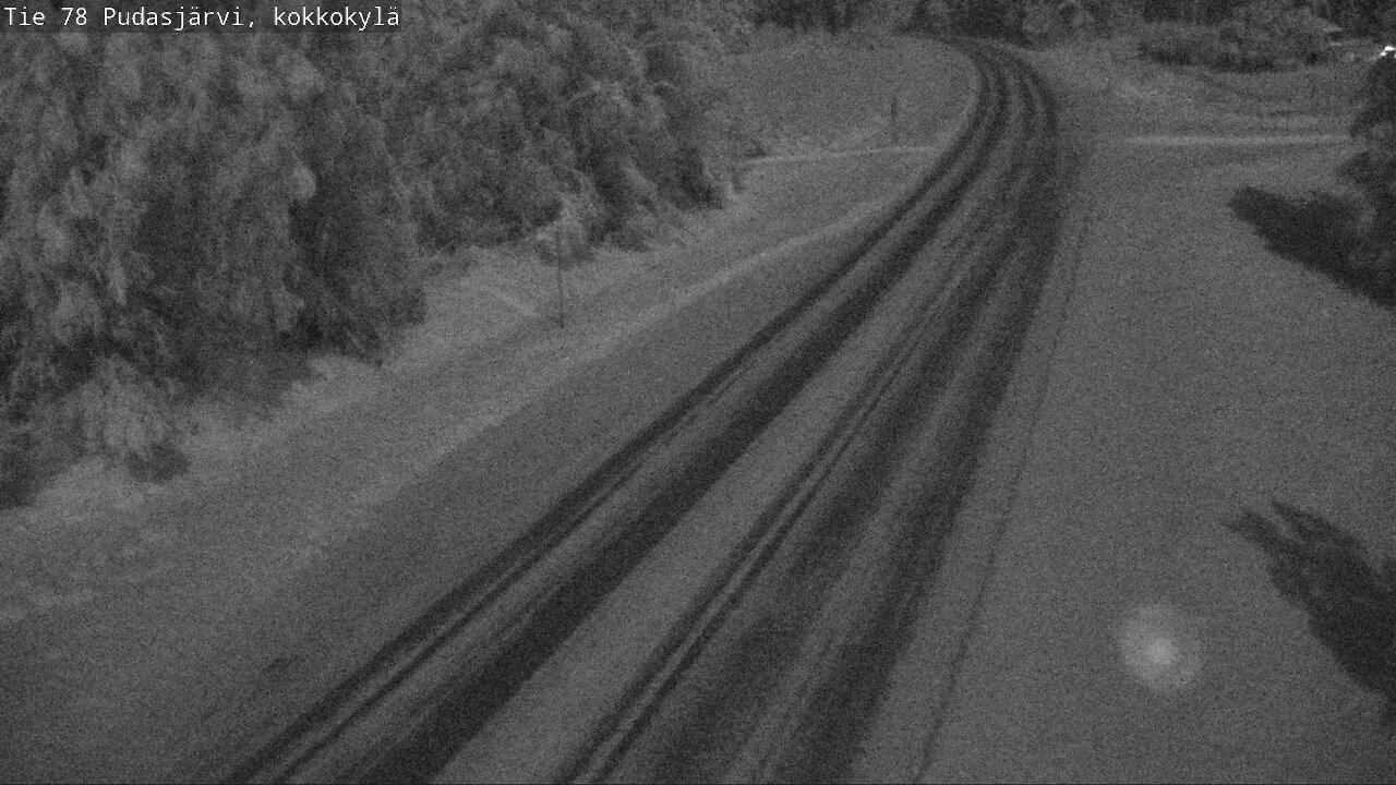 Weather Camera Image Road 78 Pudasjärvi, Kokkokylä, Pudasjärvi, Pohjois-Pohjanmaa
