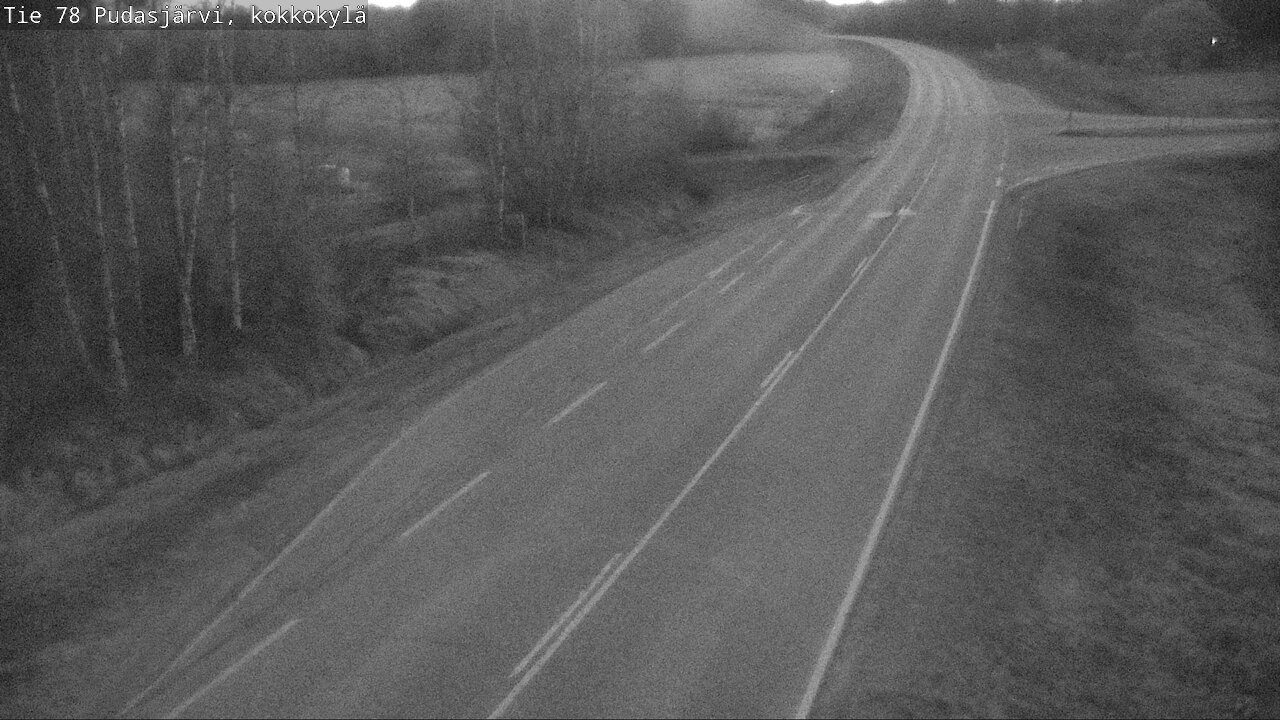 Weather Camera Image Road 78 Pudasjärvi, Kokkokylä, Pudasjärvi, Pohjois-Pohjanmaa