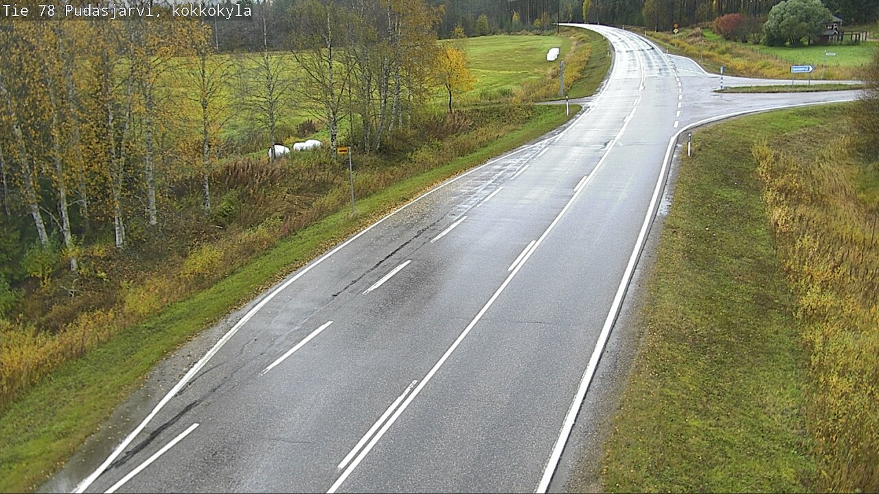 Weather Camera Image Road 78 Pudasjärvi, Kokkokylä, Pudasjärvi, Pohjois-Pohjanmaa