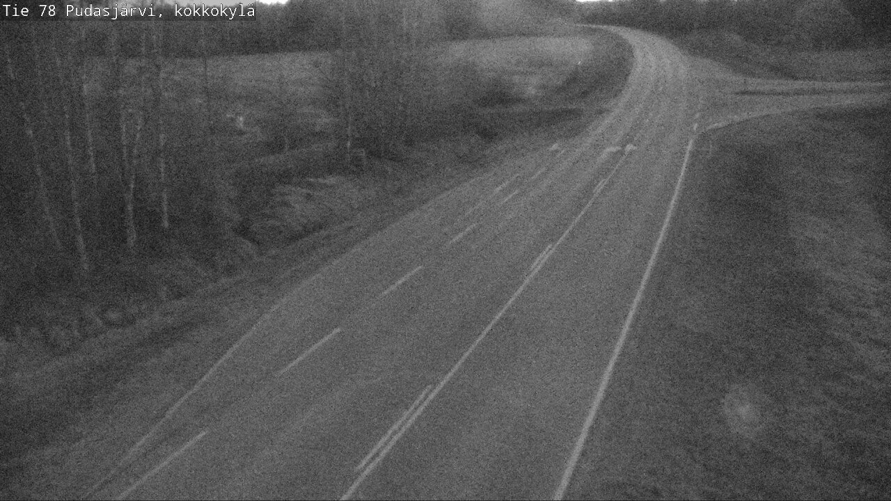 Weather Camera Image Road 78 Pudasjärvi, Kokkokylä, Pudasjärvi, Pohjois-Pohjanmaa