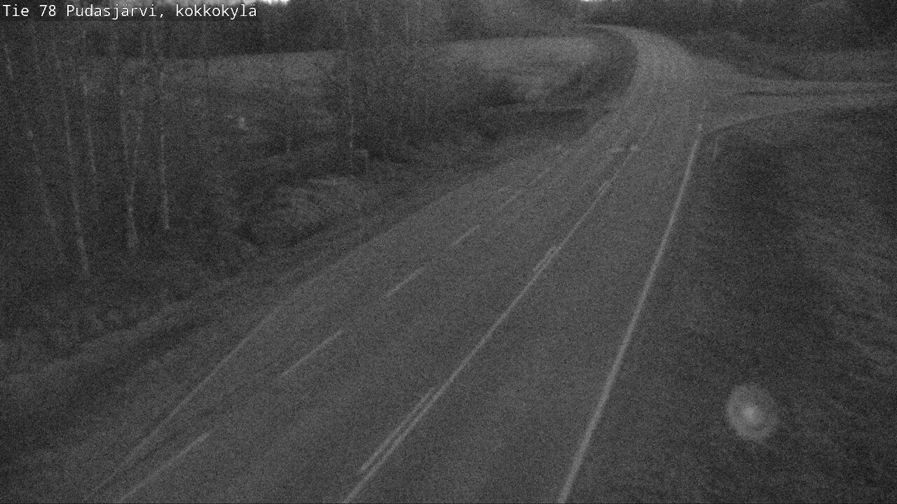 Weather Camera Image Road 78 Pudasjärvi, Kokkokylä, Pudasjärvi, Pohjois-Pohjanmaa
