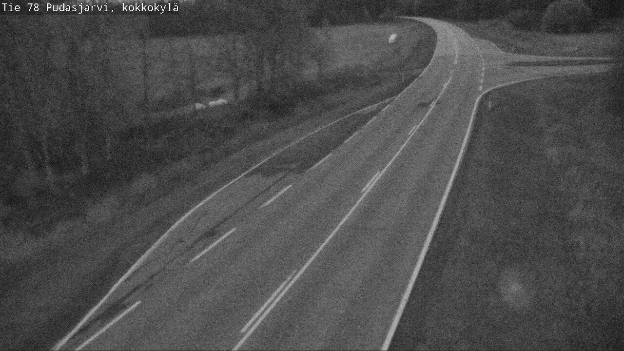 Weather Camera Image Road 78 Pudasjärvi, Kokkokylä, Pudasjärvi, Pohjois-Pohjanmaa