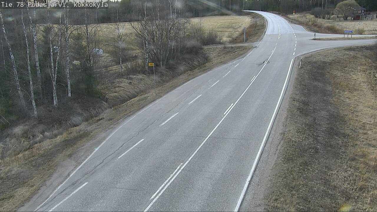 Weather Camera Image Road 78 Pudasjärvi, Kokkokylä, Pudasjärvi, Pohjois-Pohjanmaa