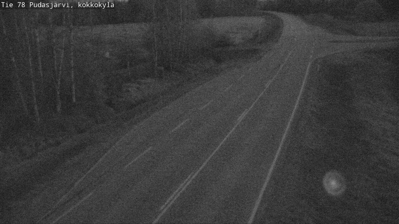 Weather Camera Image Road 78 Pudasjärvi, Kokkokylä, Pudasjärvi, Pohjois-Pohjanmaa