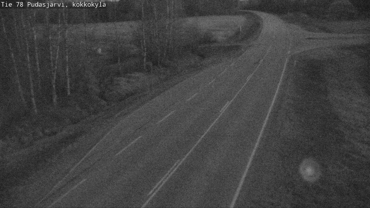 Weather Camera Image Road 78 Pudasjärvi, Kokkokylä, Pudasjärvi, Pohjois-Pohjanmaa