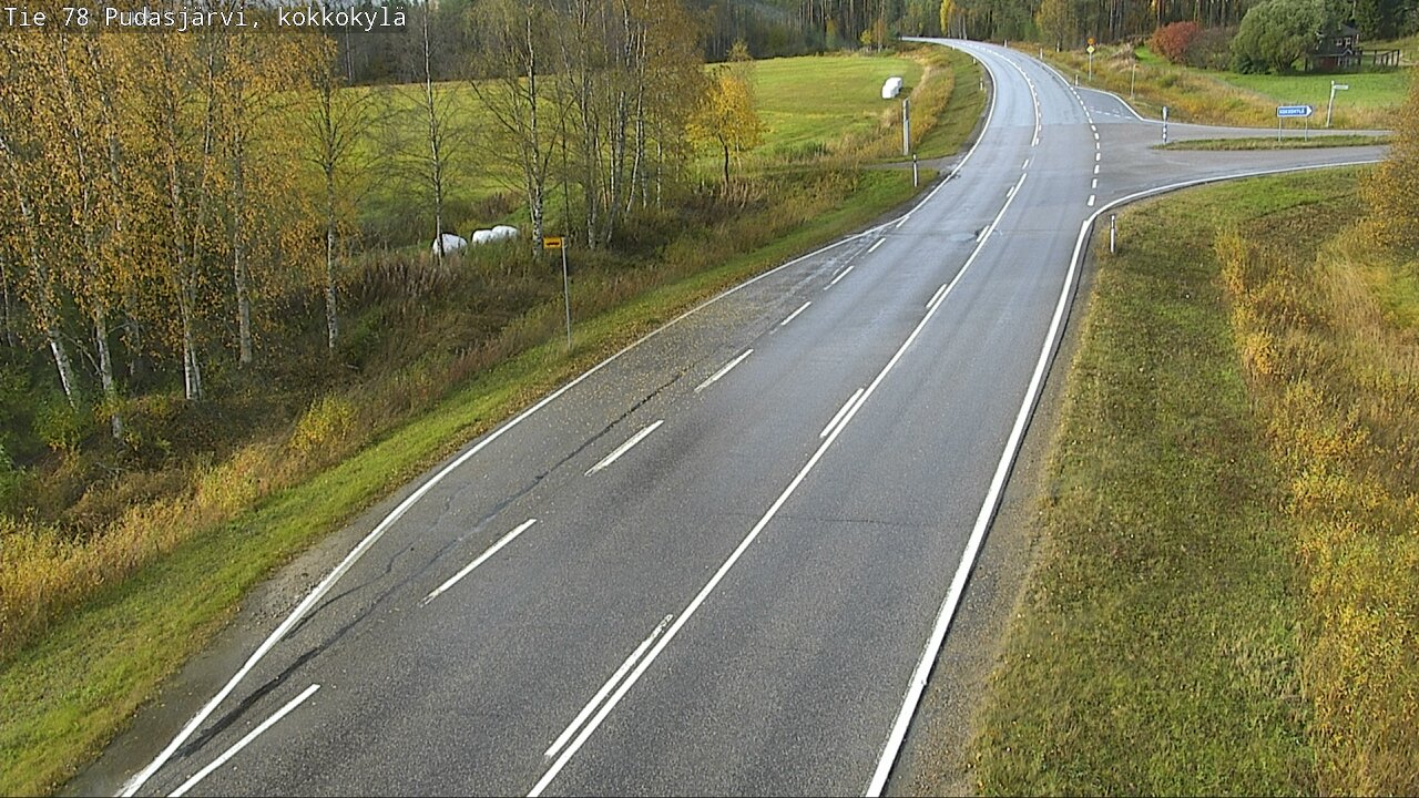 Weather Camera Image Road 78 Pudasjärvi, Kokkokylä, Pudasjärvi, Pohjois-Pohjanmaa