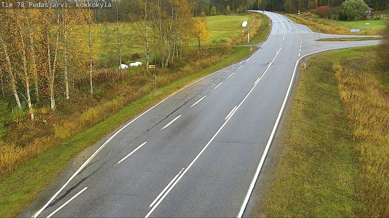 Weather Camera Image Road 78 Pudasjärvi, Kokkokylä, Pudasjärvi, Pohjois-Pohjanmaa