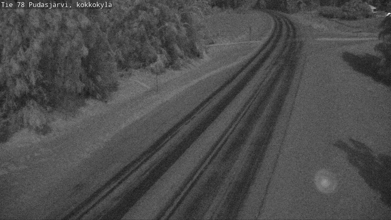 Weather Camera Image Road 78 Pudasjärvi, Kokkokylä, Pudasjärvi, Pohjois-Pohjanmaa