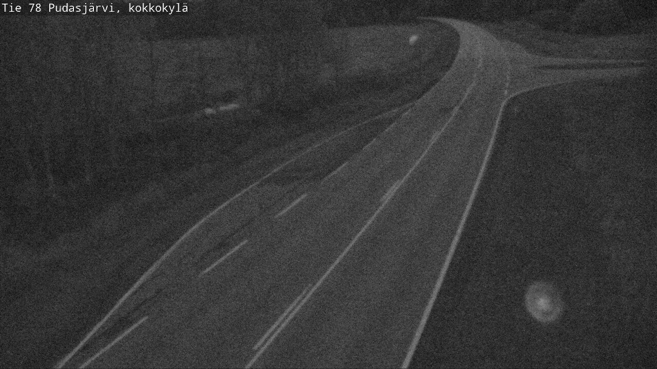 Weather Camera Image Road 78 Pudasjärvi, Kokkokylä, Pudasjärvi, Pohjois-Pohjanmaa