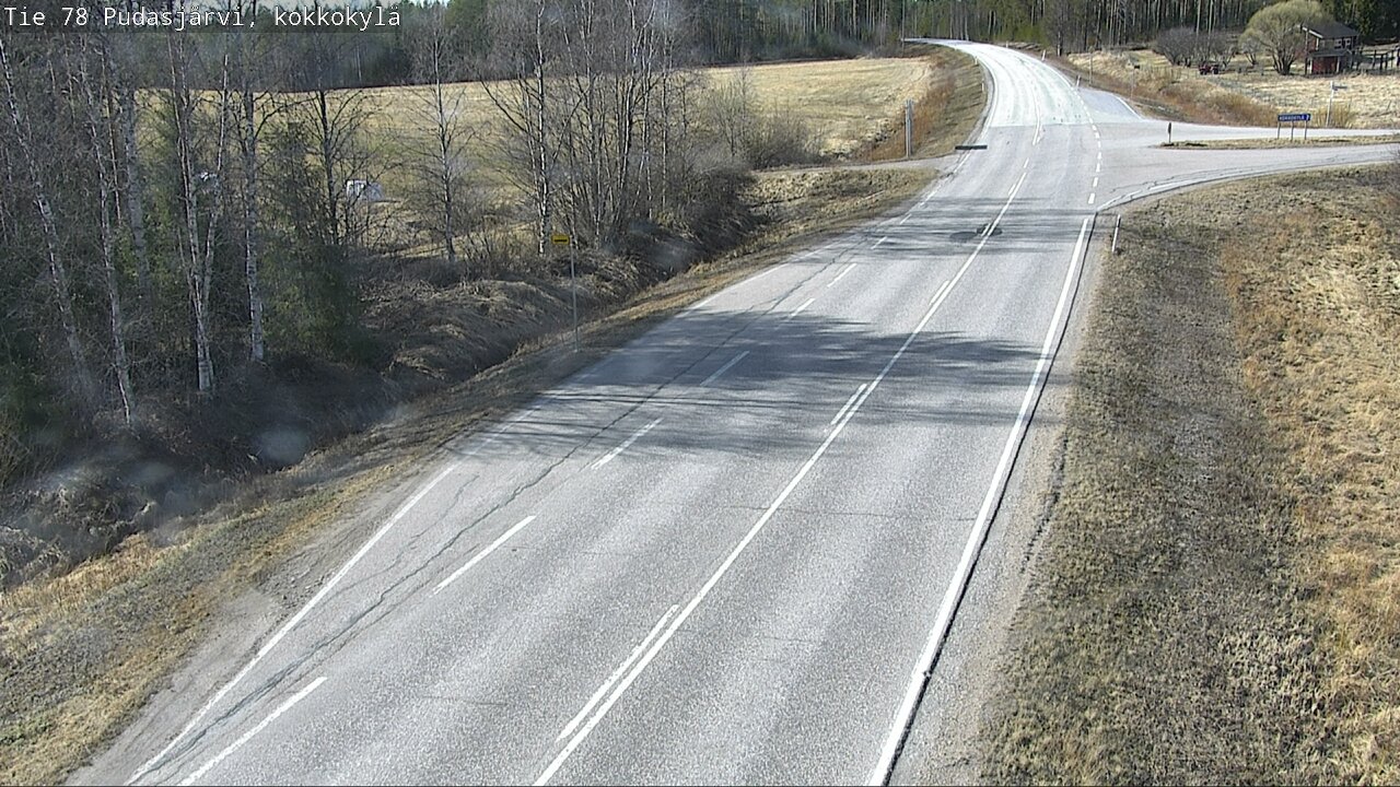 Weather Camera Image Road 78 Pudasjärvi, Kokkokylä, Pudasjärvi, Pohjois-Pohjanmaa