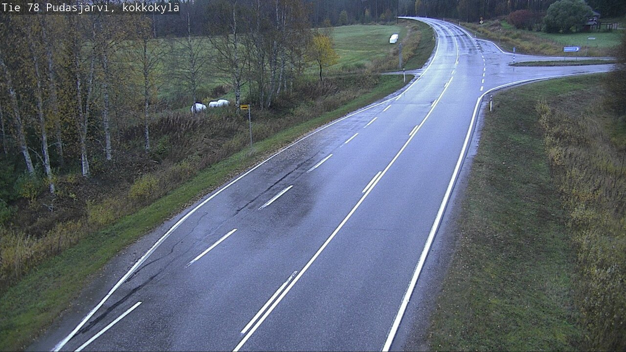 Weather Camera Image Road 78 Pudasjärvi, Kokkokylä, Pudasjärvi, Pohjois-Pohjanmaa
