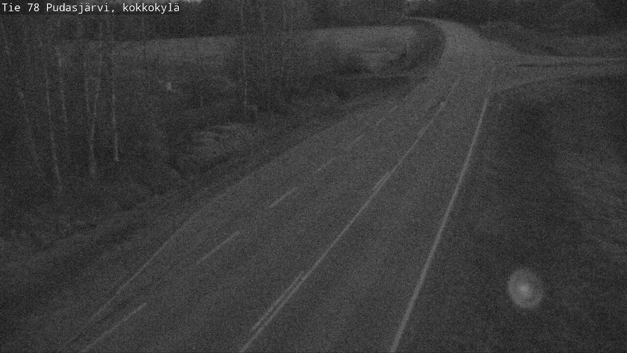 Weather Camera Image Road 78 Pudasjärvi, Kokkokylä, Pudasjärvi, Pohjois-Pohjanmaa