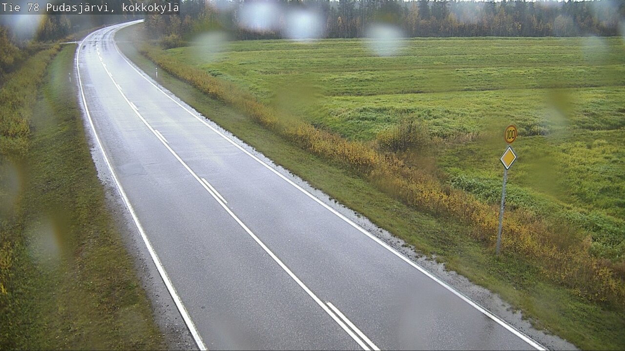 Weather Camera Image Road 78 Pudasjärvi, Kokkokylä, Pudasjärvi, Pohjois-Pohjanmaa