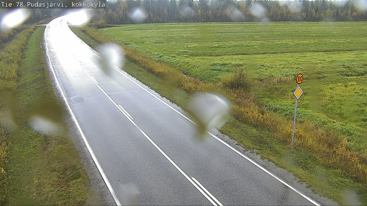 Weather Camera Image Road 78 Pudasjärvi, Kokkokylä, Pudasjärvi, Pohjois-Pohjanmaa
