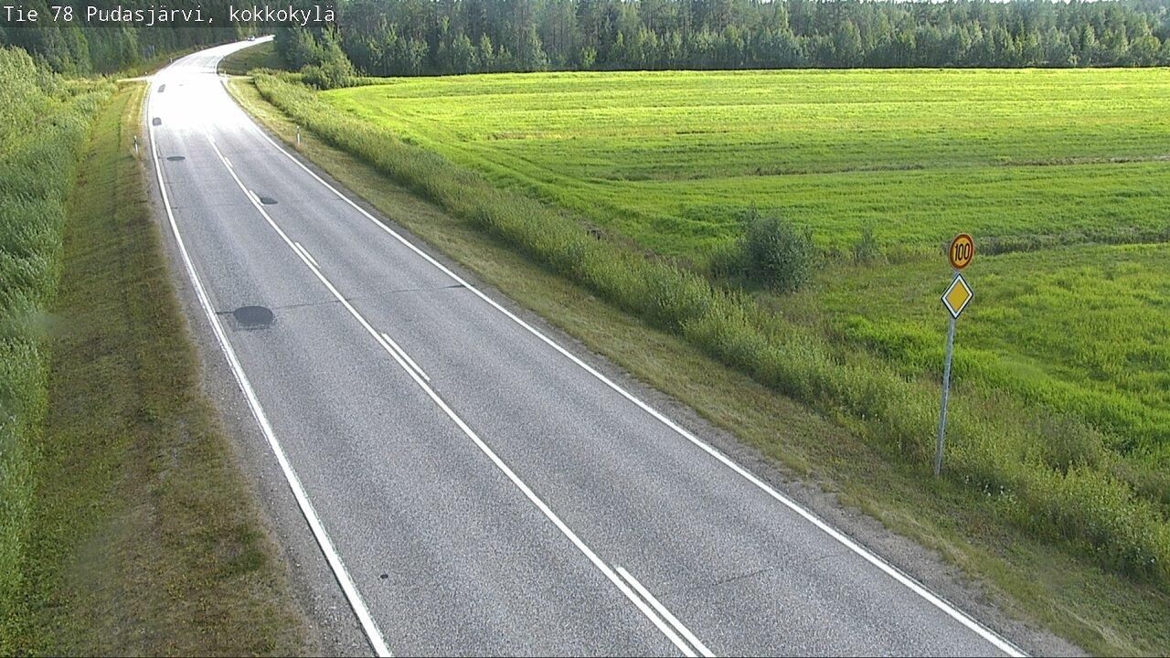 Kelikamerat Kuva Tie 78 Pudasjärvi, Kokkokylä, Pudasjärvi, Pohjois-Pohjanmaa