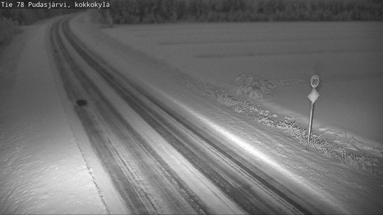 Kelikamerat Kuva Tie 78 Pudasjärvi, Kokkokylä, Pudasjärvi, Pohjois-Pohjanmaa
