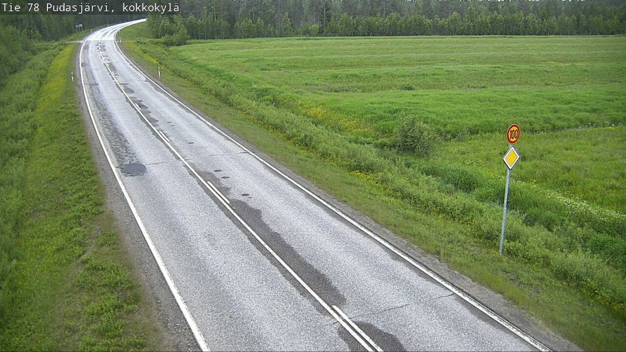 Kelikamerat Kuva Tie 78 Pudasjärvi, Kokkokylä, Pudasjärvi, Pohjois-Pohjanmaa