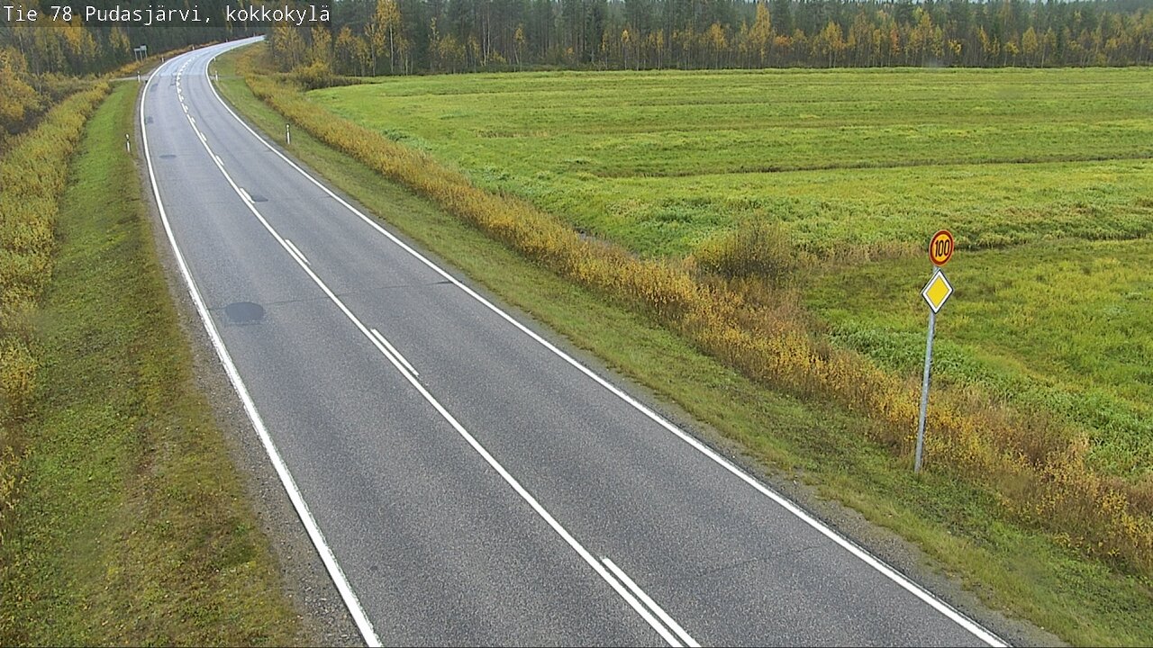 Kelikamerat Kuva Tie 78 Pudasjärvi, Kokkokylä, Pudasjärvi, Pohjois-Pohjanmaa