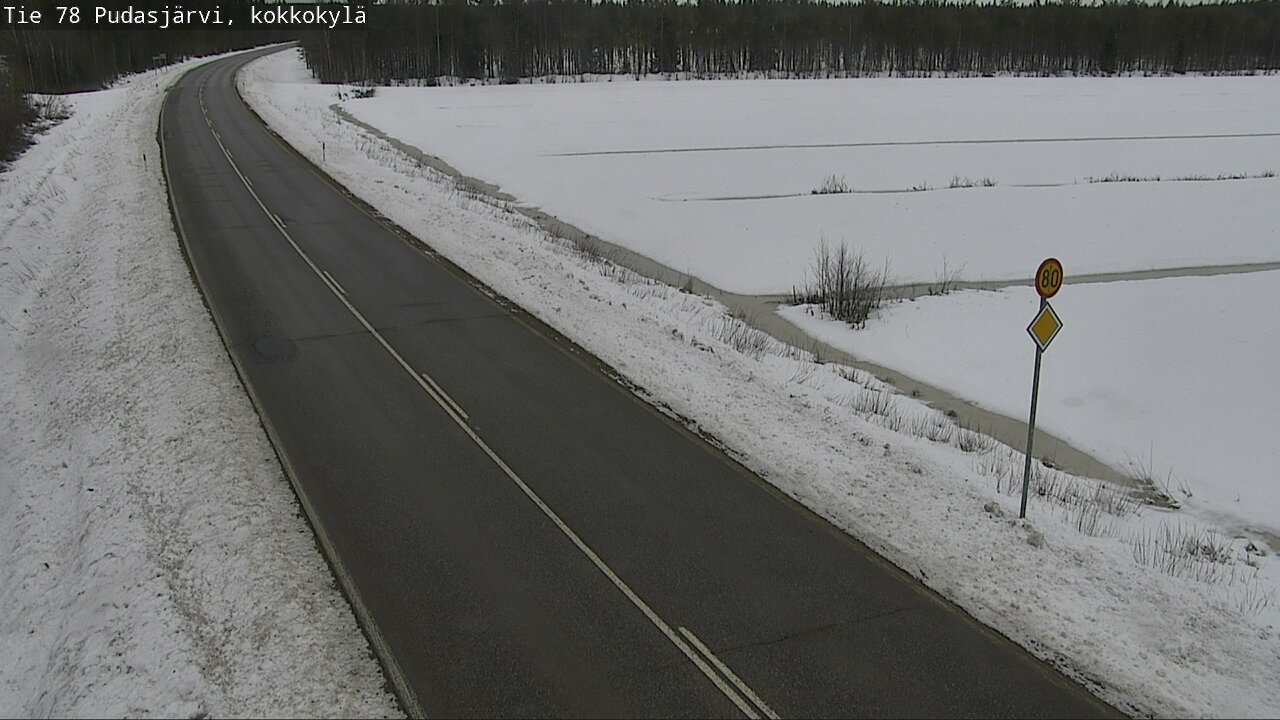 Kelikamerat Kuva Tie 78 Pudasjärvi, Kokkokylä, Pudasjärvi, Pohjois-Pohjanmaa