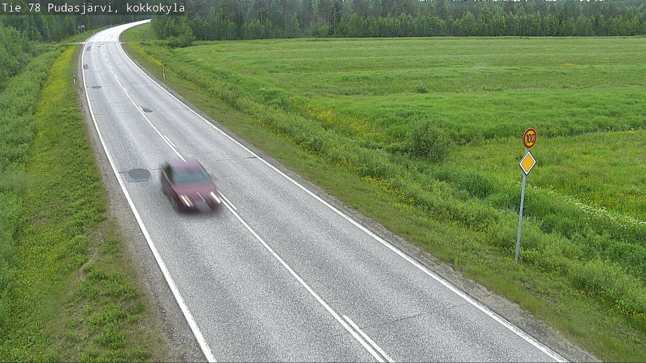 Kelikamerat Kuva Tie 78 Pudasjärvi, Kokkokylä, Pudasjärvi, Pohjois-Pohjanmaa