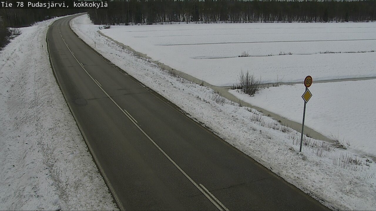 Kelikamerat Kuva Tie 78 Pudasjärvi, Kokkokylä, Pudasjärvi, Pohjois-Pohjanmaa