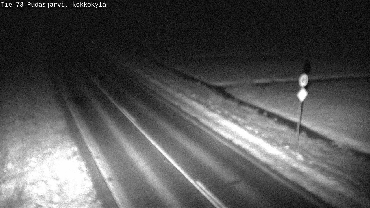 Weather Camera Image Road 78 Pudasjärvi, Kokkokylä, Pudasjärvi, Pohjois-Pohjanmaa