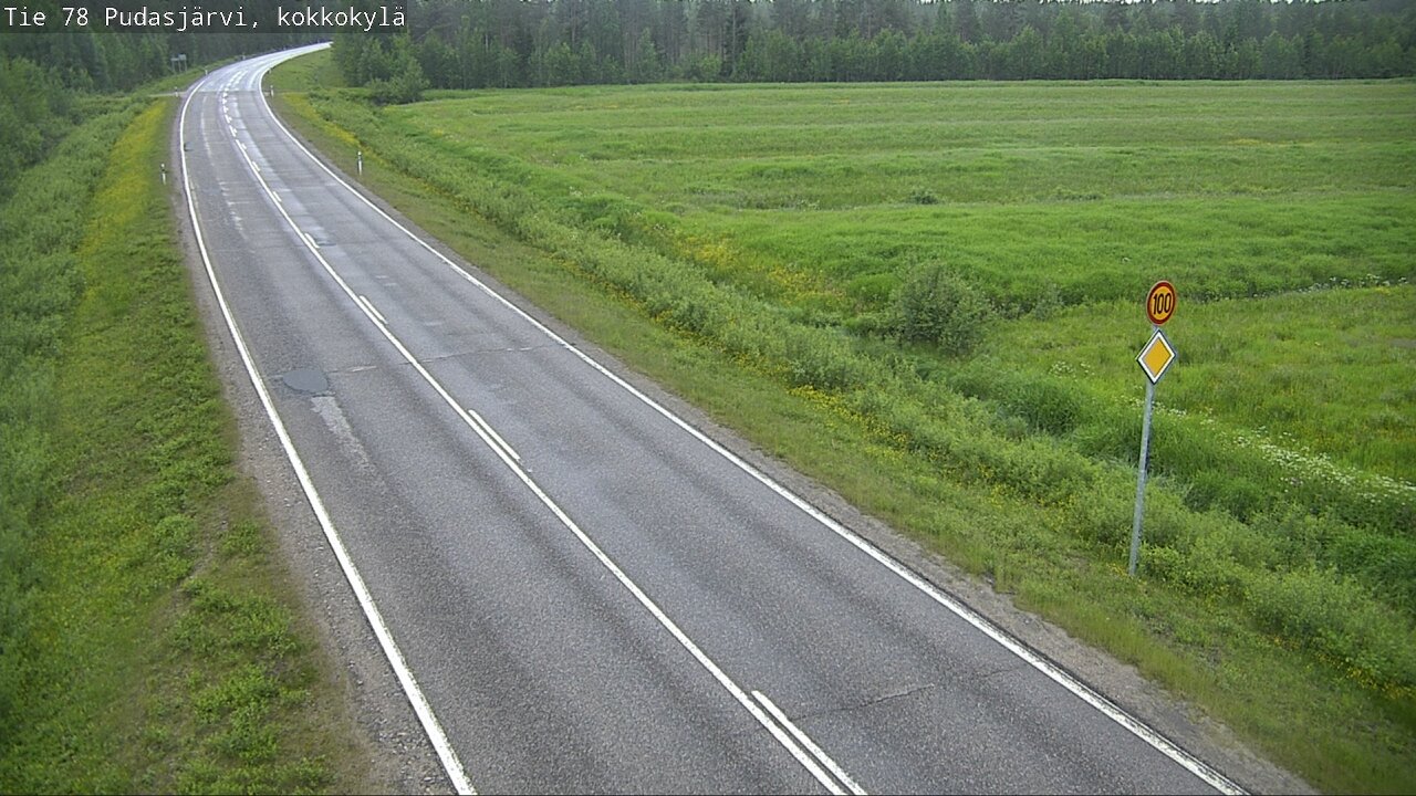Kelikamerat Kuva Tie 78 Pudasjärvi, Kokkokylä, Pudasjärvi, Pohjois-Pohjanmaa